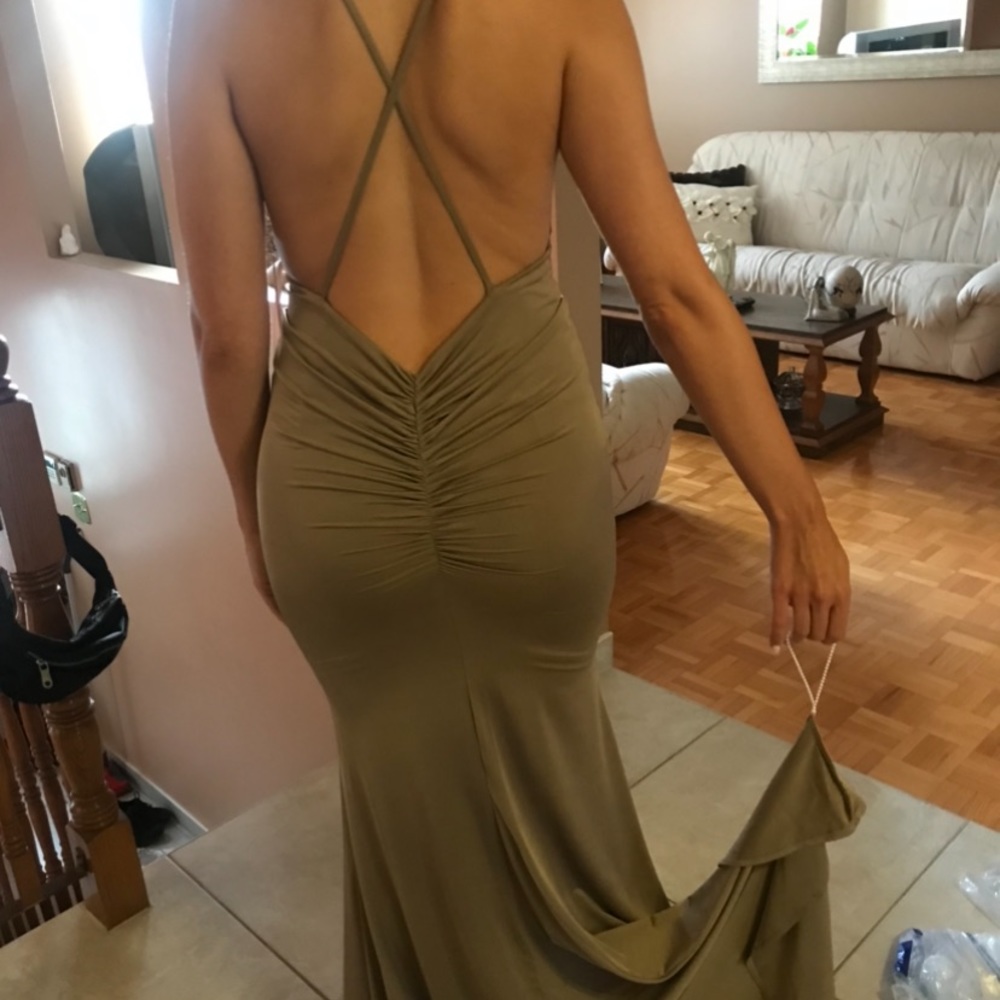 Champagne evening gown
